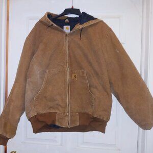 Vintage Carhartt Men's Full Zip Hooded Jacket XL
